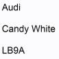 Preview: Audi, Candy White, LB9A.